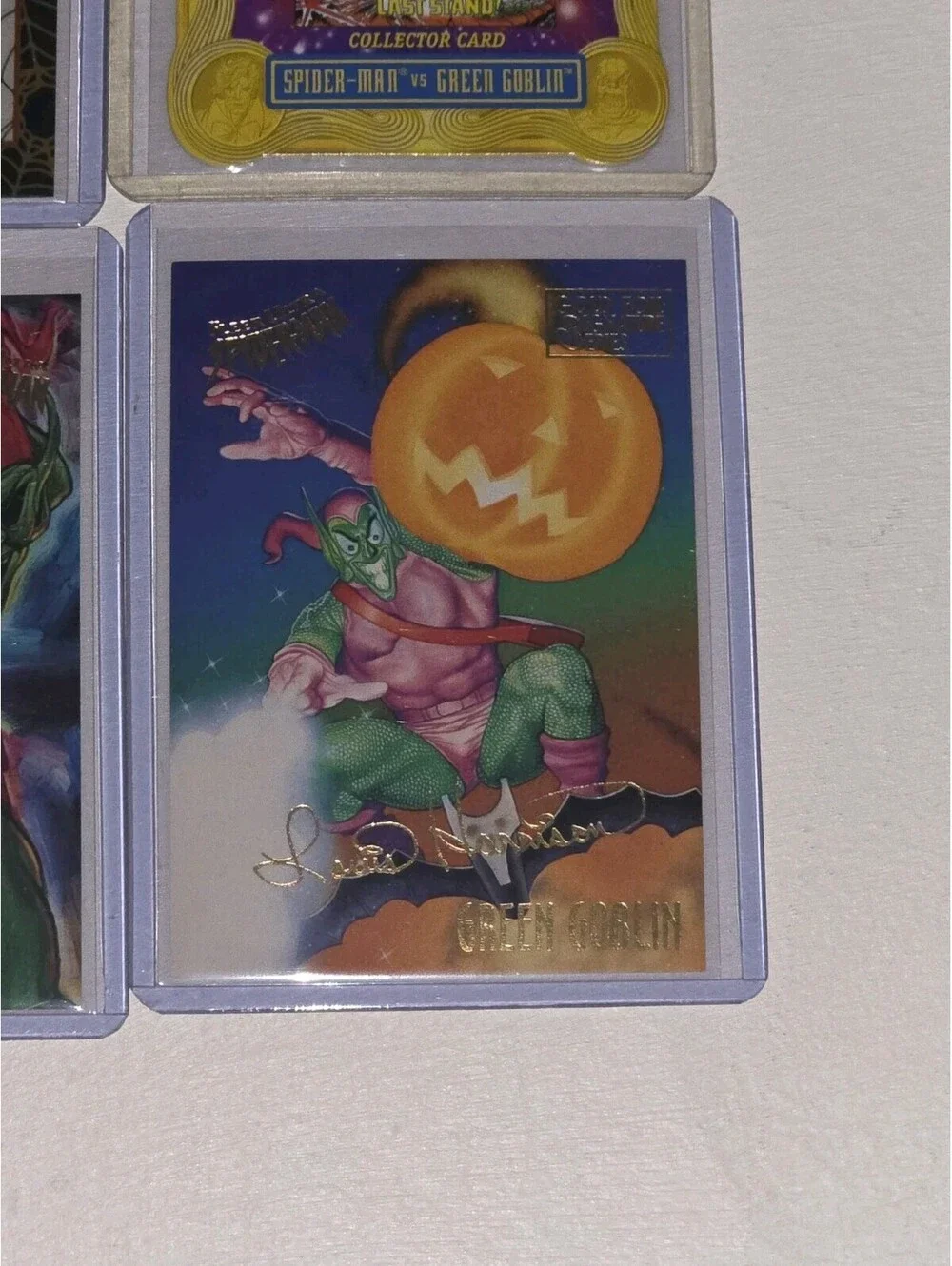 Marvel Spiderman Green Goblin Hobgoblin VTG Chase Card LOT Greatest Moments +